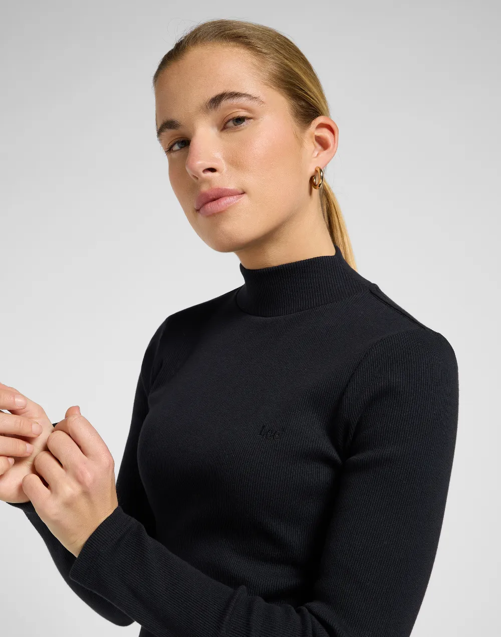 חולצה ארוכה MOCK NECK – תמונה 5