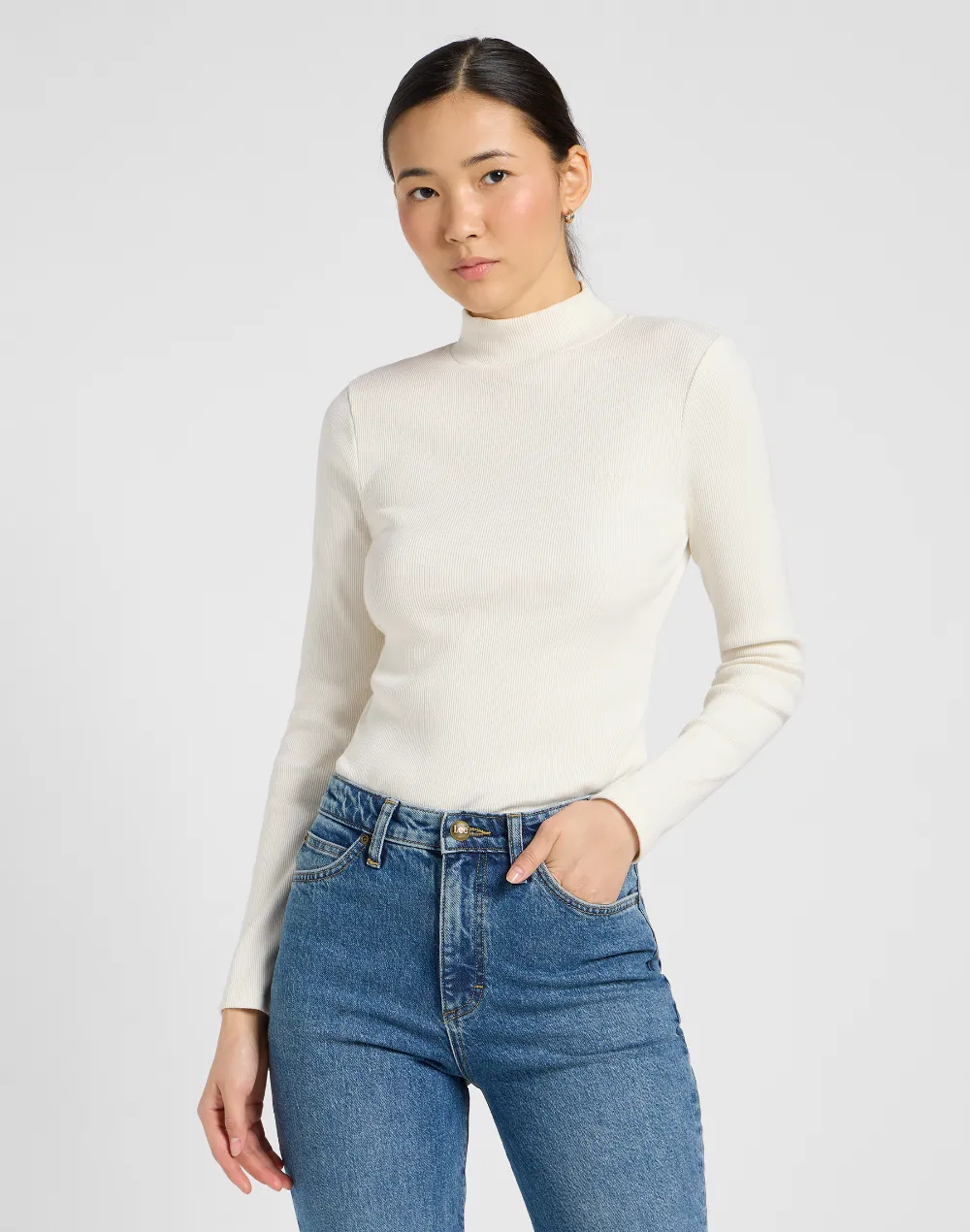 חולצה ארוכה MOCK NECK