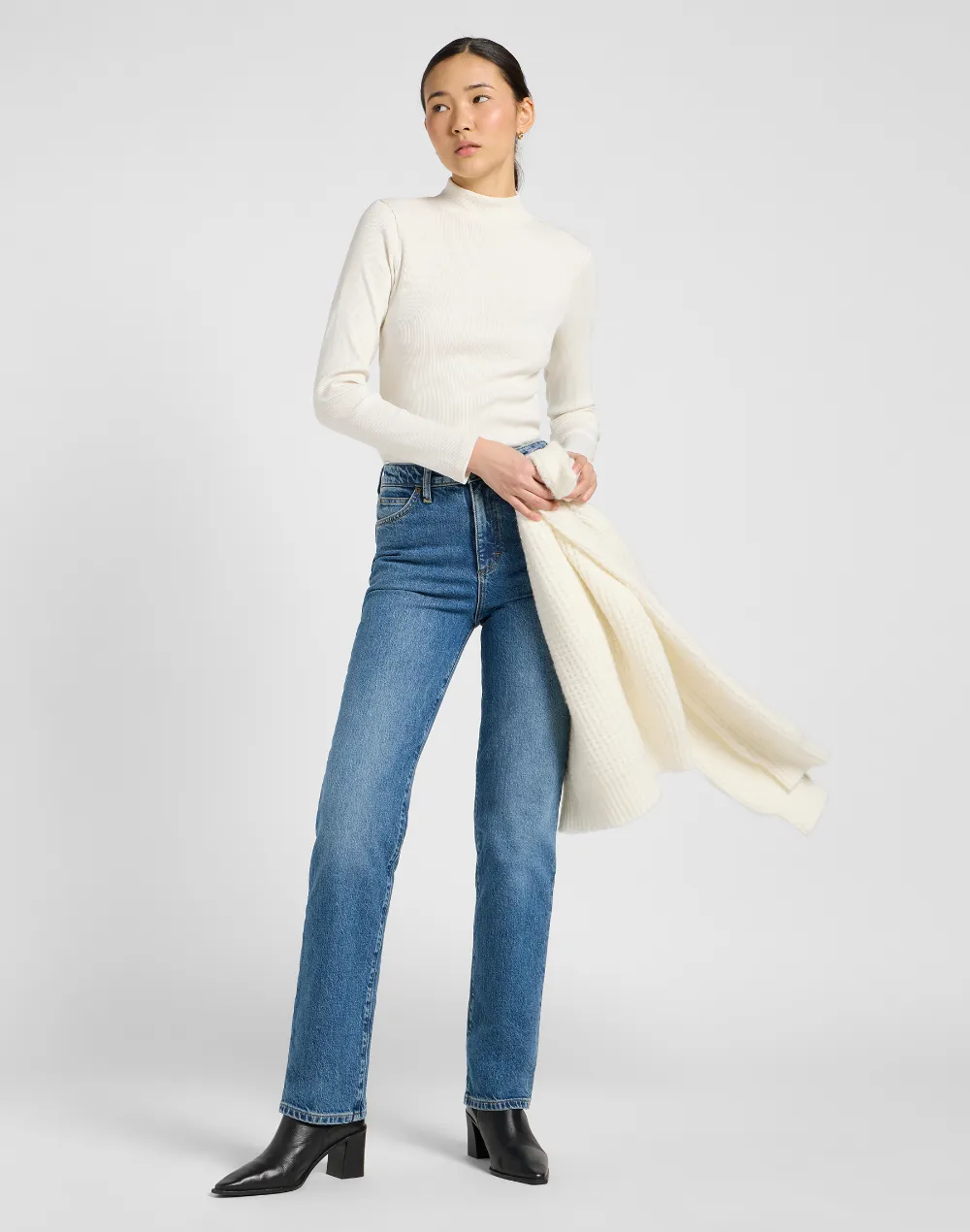 חולצה ארוכה MOCK NECK – תמונה 3