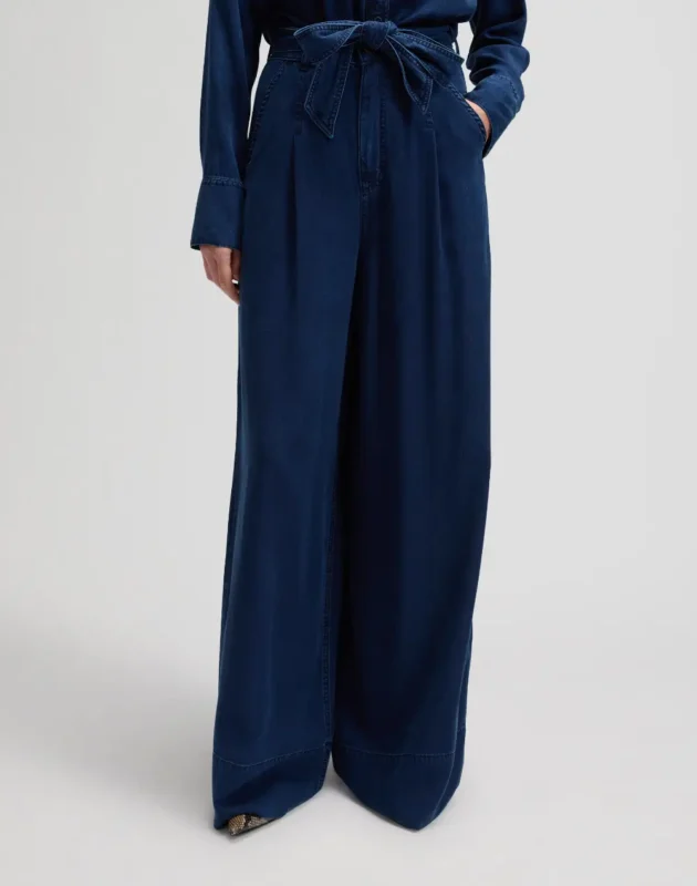 ג'ינס PLEATED WIDE LEG