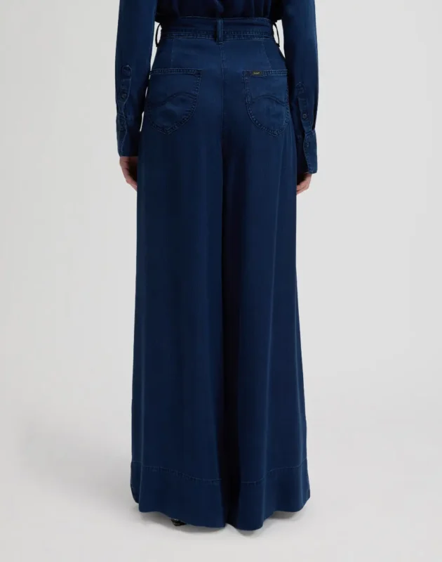 ג'ינס PLEATED WIDE LEG