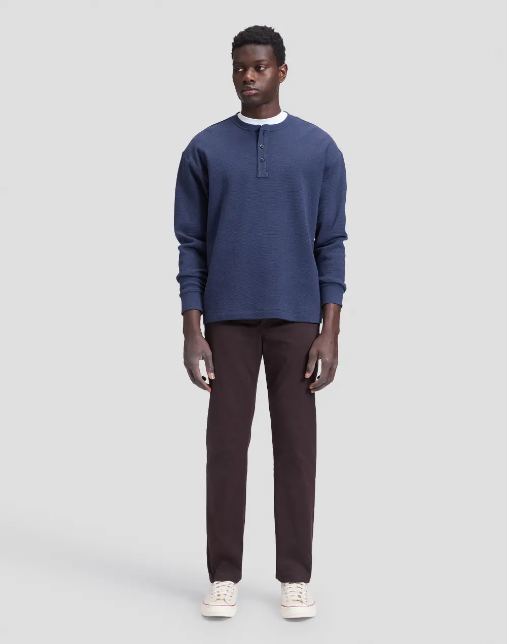 חולצת Henley ארוכה – תמונה 3