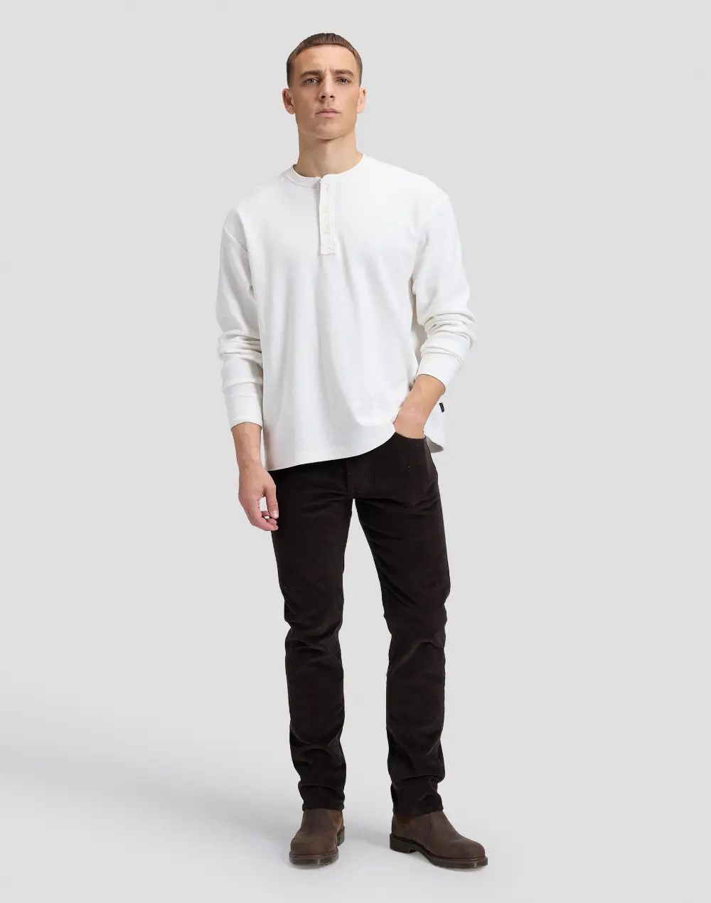 חולצת Henley ארוכה – תמונה 3