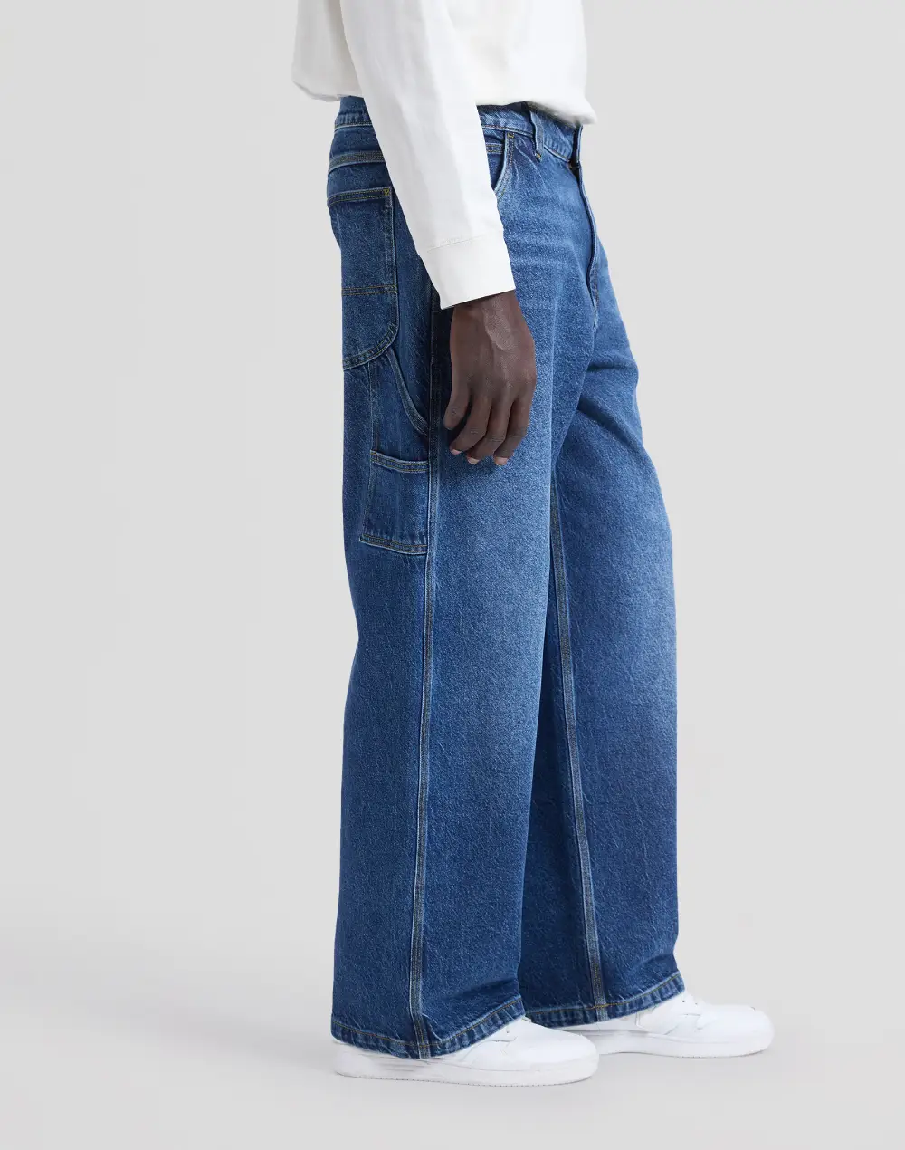 מכנסי Workwear Carpenter בגזרת Baggy – תמונה 4