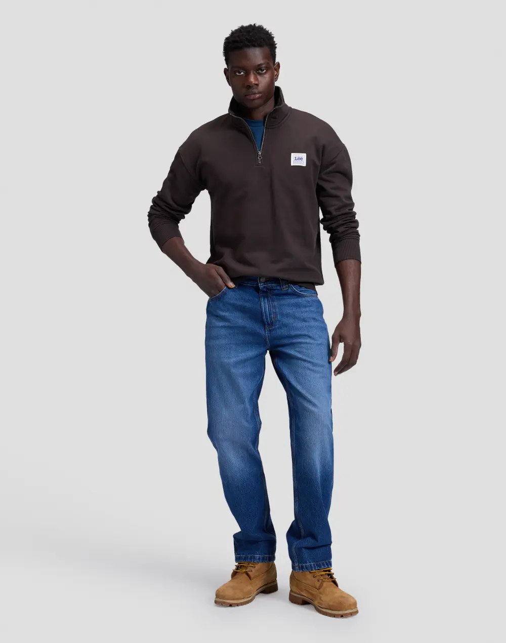 סווטשירט Workwear Half Zip – תמונה 3