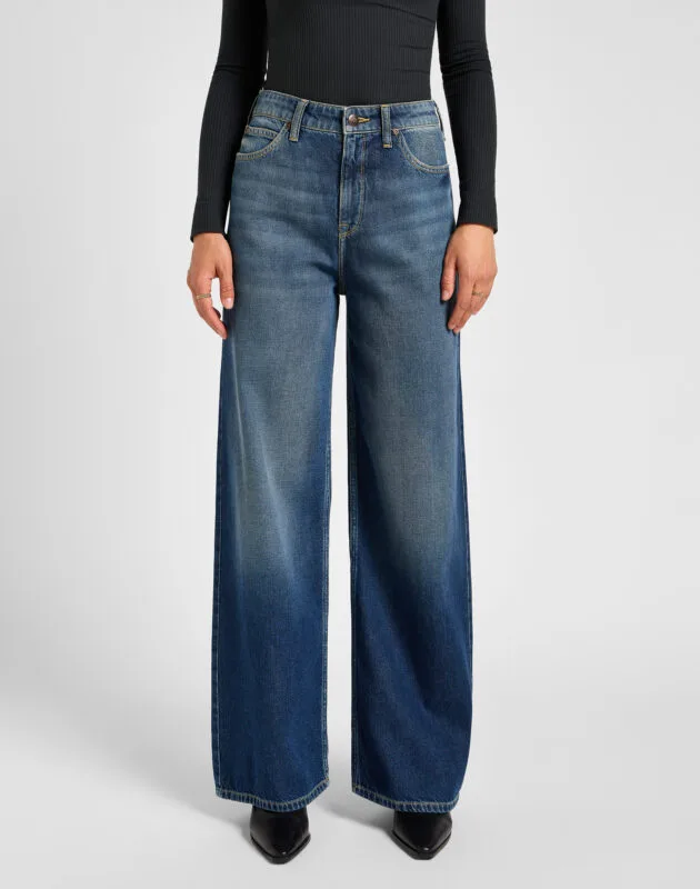 ג'ינס Stella A-Line בגזרה High Waist Wide Leg