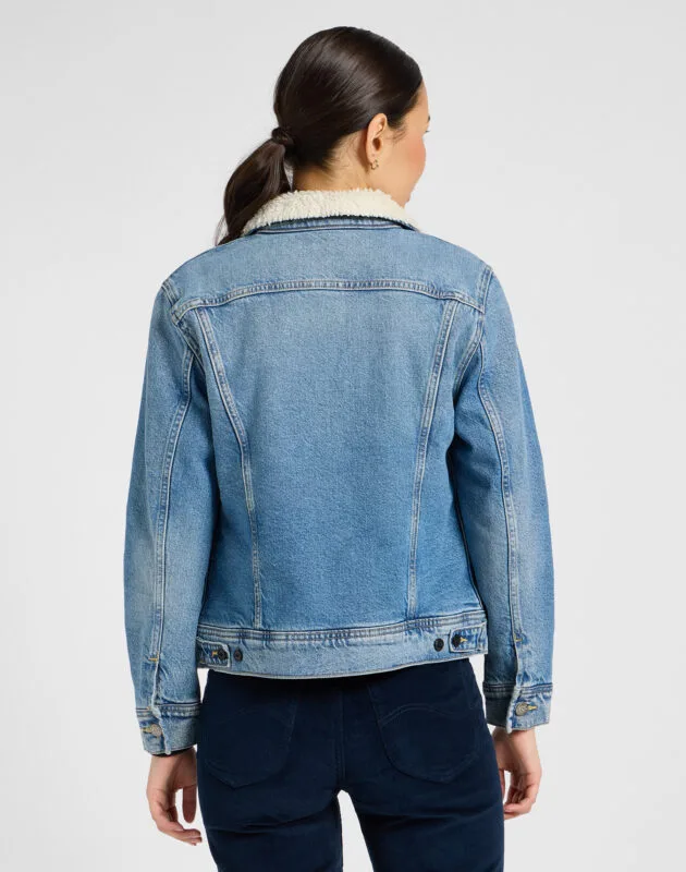 ג'קט ג'ינס Rider עם בטנת שרפה