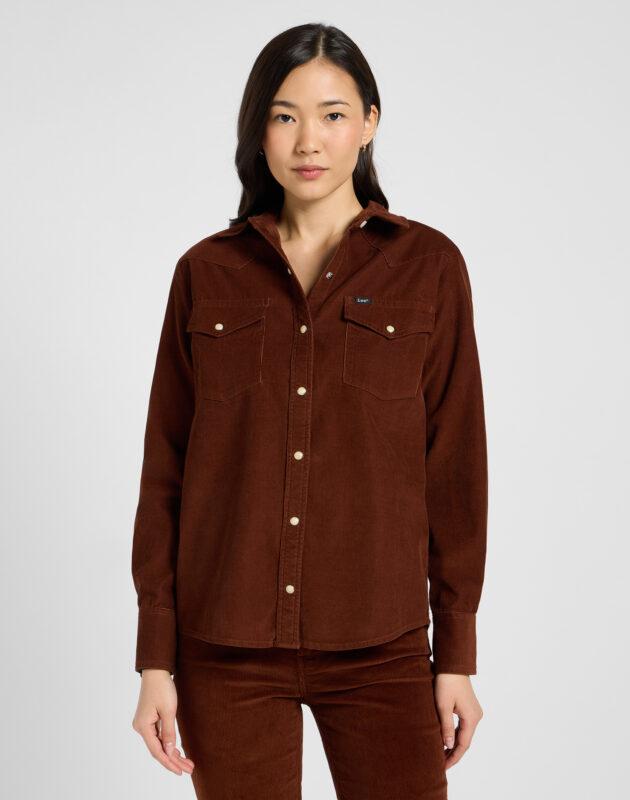 חולצת ג'ינס מכופתרת בגזרת רגולר