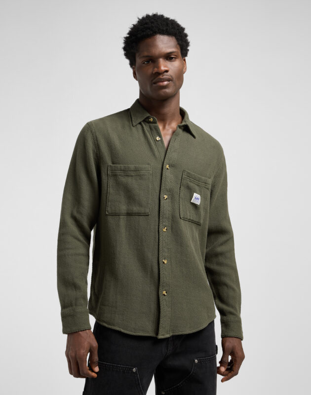 חולצת Workwear מכופתרת ארוכה