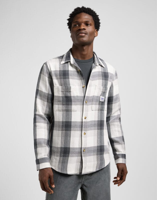 חולצת Workwear מכופתרת ארוכה