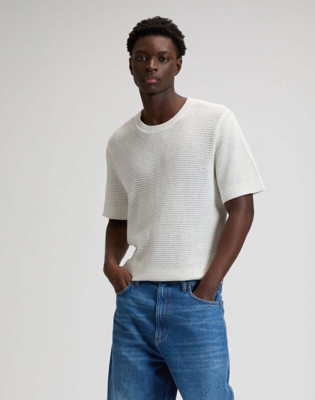 חולצת סריג קצרה